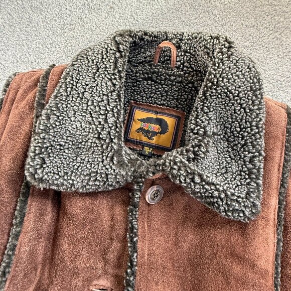 FoxRun Leather Suede Women's Brown Vest Genuine Leather Winter NWT XL - Picture 3 of 7